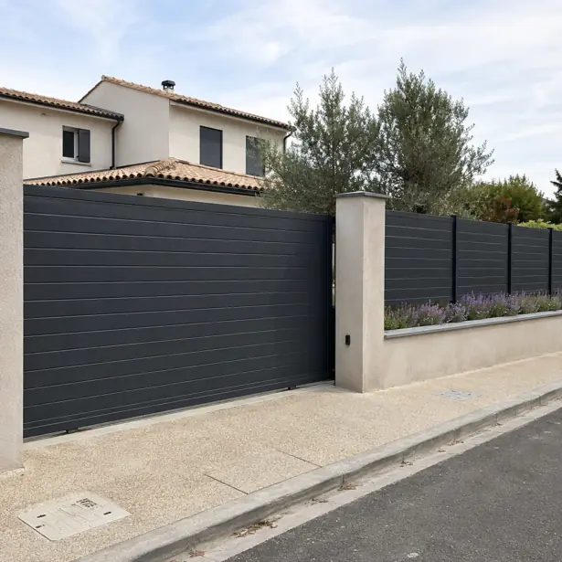 Portail coulissant en Aluminium